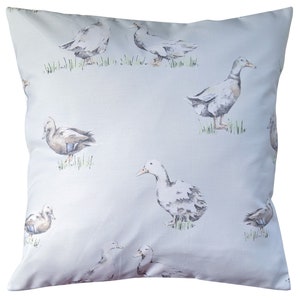 Cushion Cover in Laura Ashley Grey Ducks 16&quot;