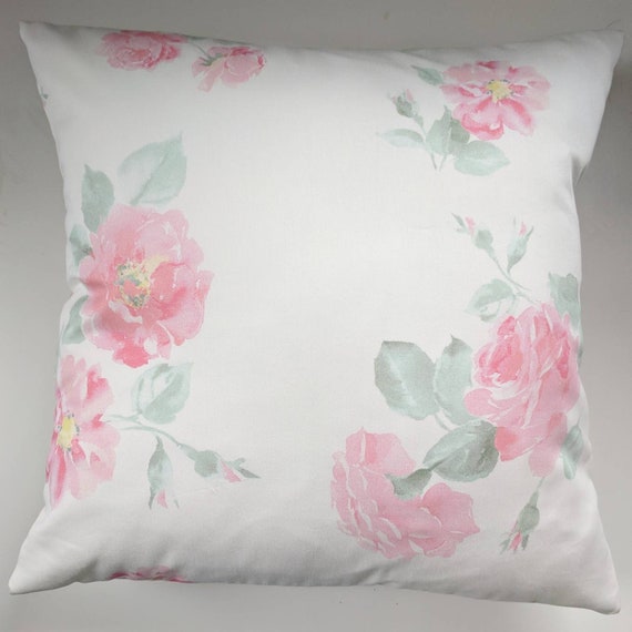 Shabby Chic Cushion Cover in Laura Ashley Garden Bird Sateen 16/"