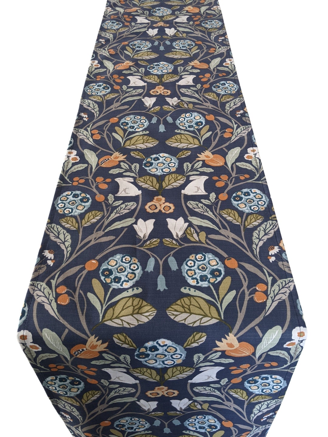 Navy Blue Rabbits Table Runner 39