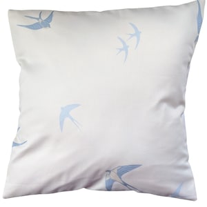 Cushion Cover in Laura Ashley White Blue Birds 16&quot;