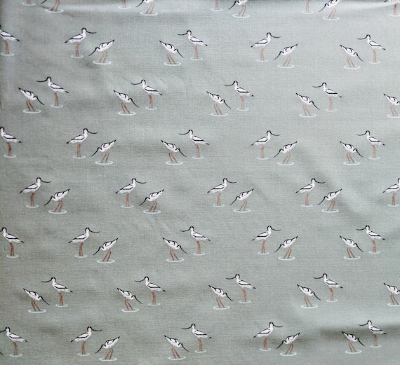 Sophie Allport Coastal Birds Cotton Fabric | Etsy