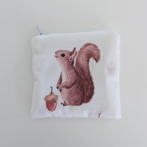 Woodland Squirrel Small Coin Purse Wallet Pouch