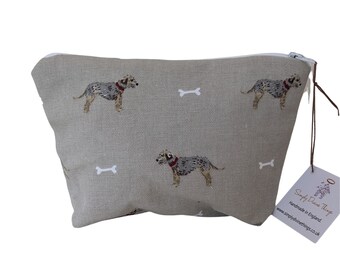 Sophie Allport Terrier Dogs Make Up Bag Purse Womens Dog Walker Gift
