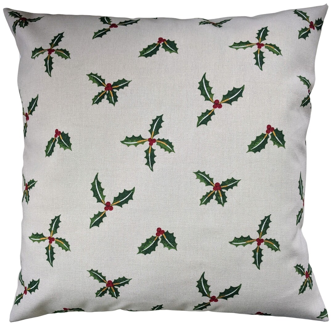 Cushion Cover in Sophie Allport Christmas Holly and Berry Etsy UK