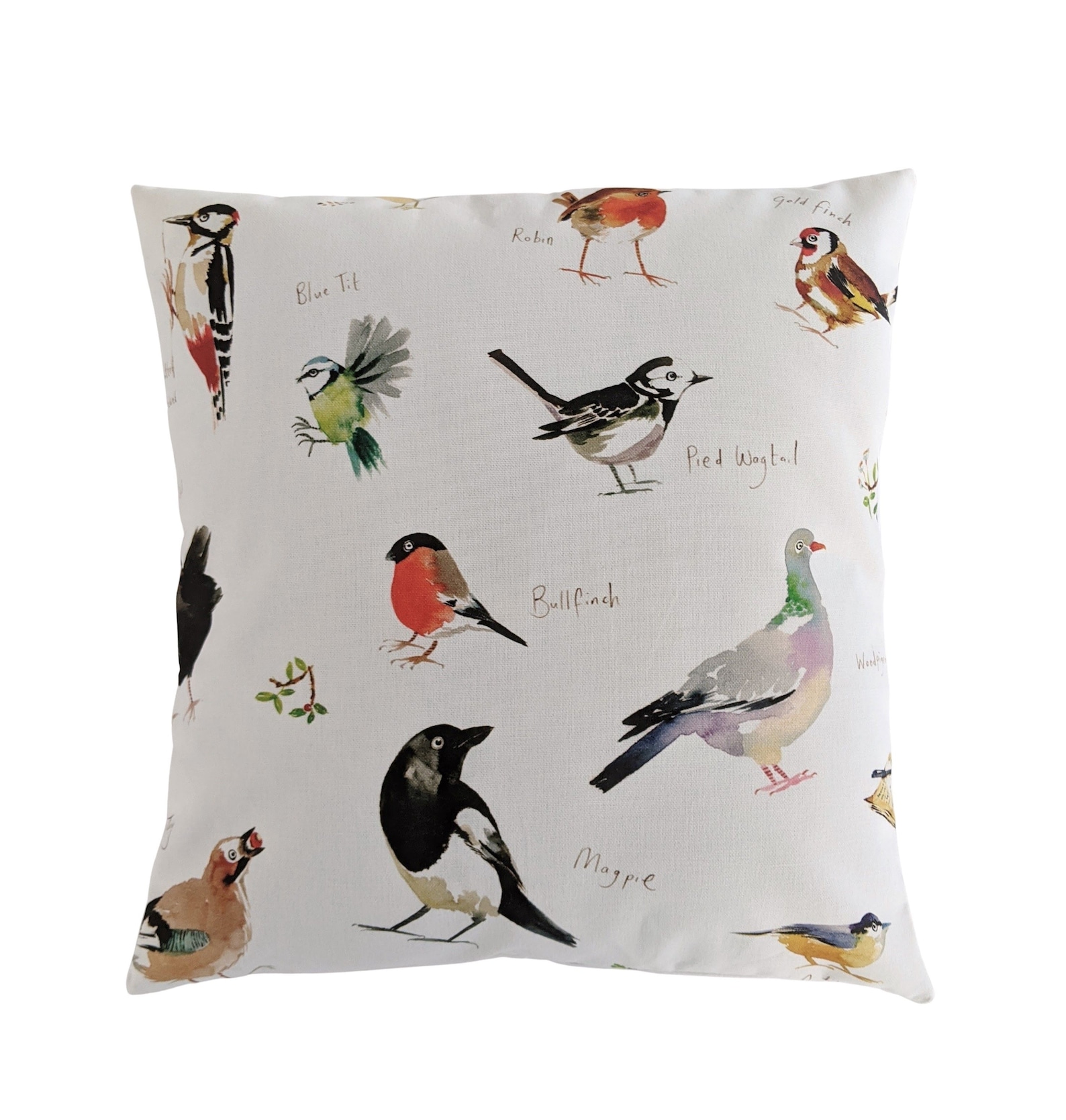 Garden Bird Cushion Cover 14 16 18 20 Etsy UK