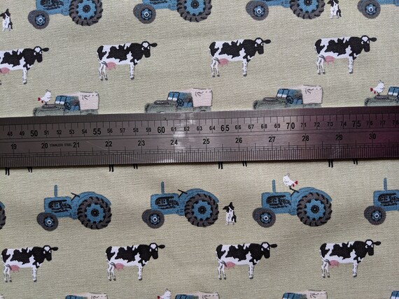 HANDMADE LAMPSHADE SOPHIE ALLPORT /'ON THE FARM/' TRACTORS LAND ROVERS 100/% COTTON