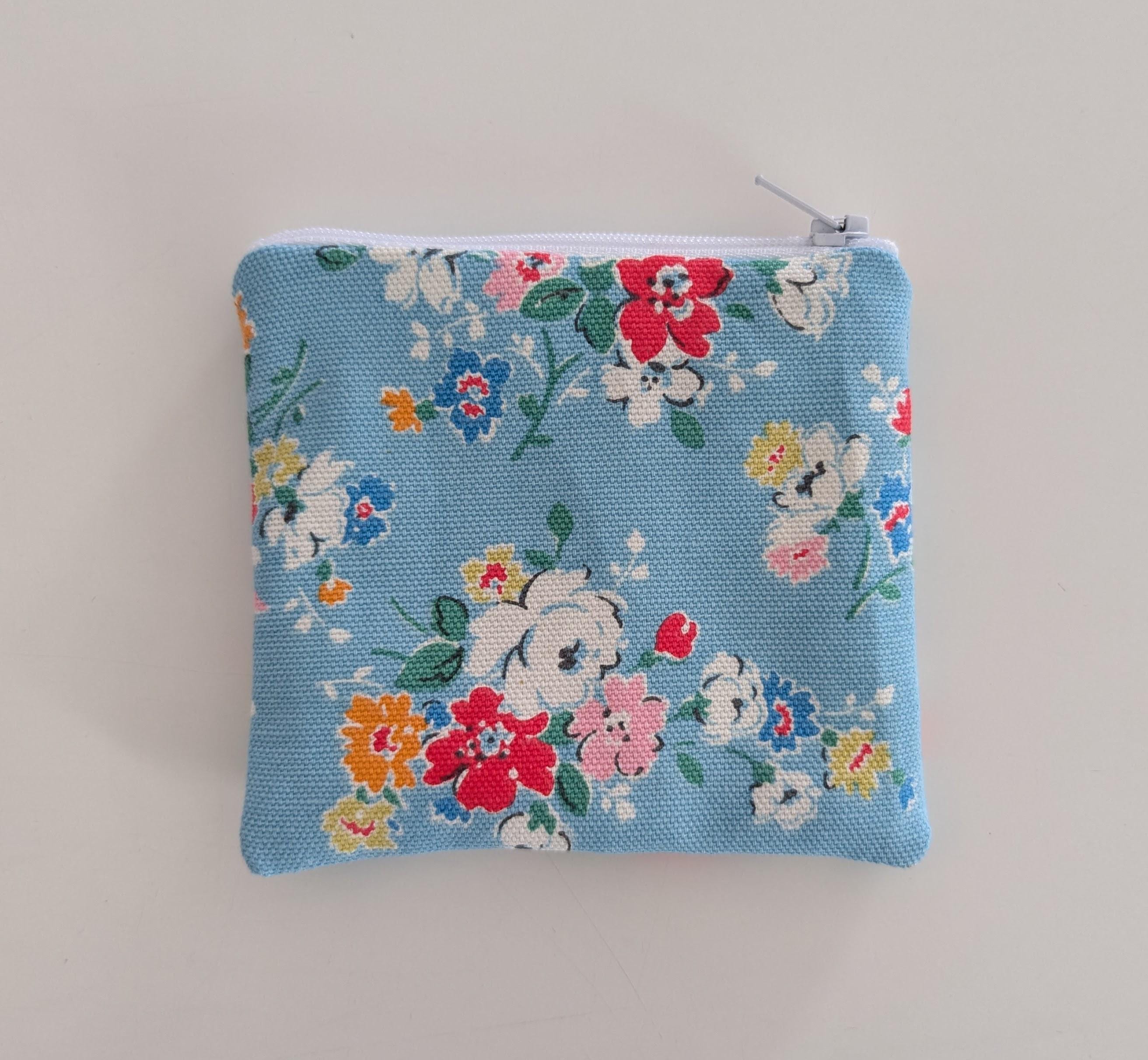 Cath Kidston Clifton Floral Blue Coin Purse Handmade