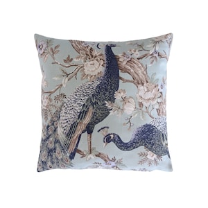 16&quot;Kissenbezug in Laura Ashley Belvedere Peacock Duckegg Blue Reversible