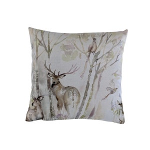 Kissenbezug Voyage Maison Large Enchanted Forest Stag Fasan Print 40 cm