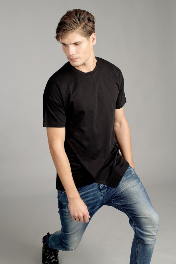 camisa negra hombre