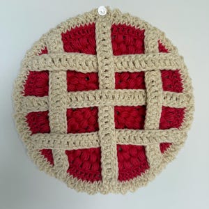 Agarradera de crochet para tarta
