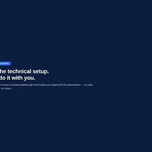 AgencyOS AI Done For You Setup | Personalized Google Sheets Automation Install Service