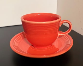 Fiesta Ware Teacup & Saucer