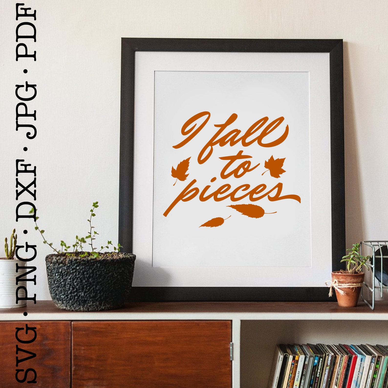 I Fall to Pieces Autumn Decor Patsy Cline SVG File Vinyl Etsy