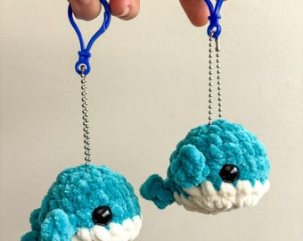 Crochet Whale Mini Keychain | Whale Plush | Handmade | Birthday Gift