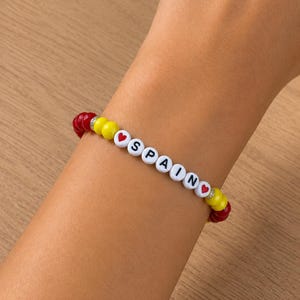 Spanien-Armband aus Glasperlen, FIFA-Weltmeister