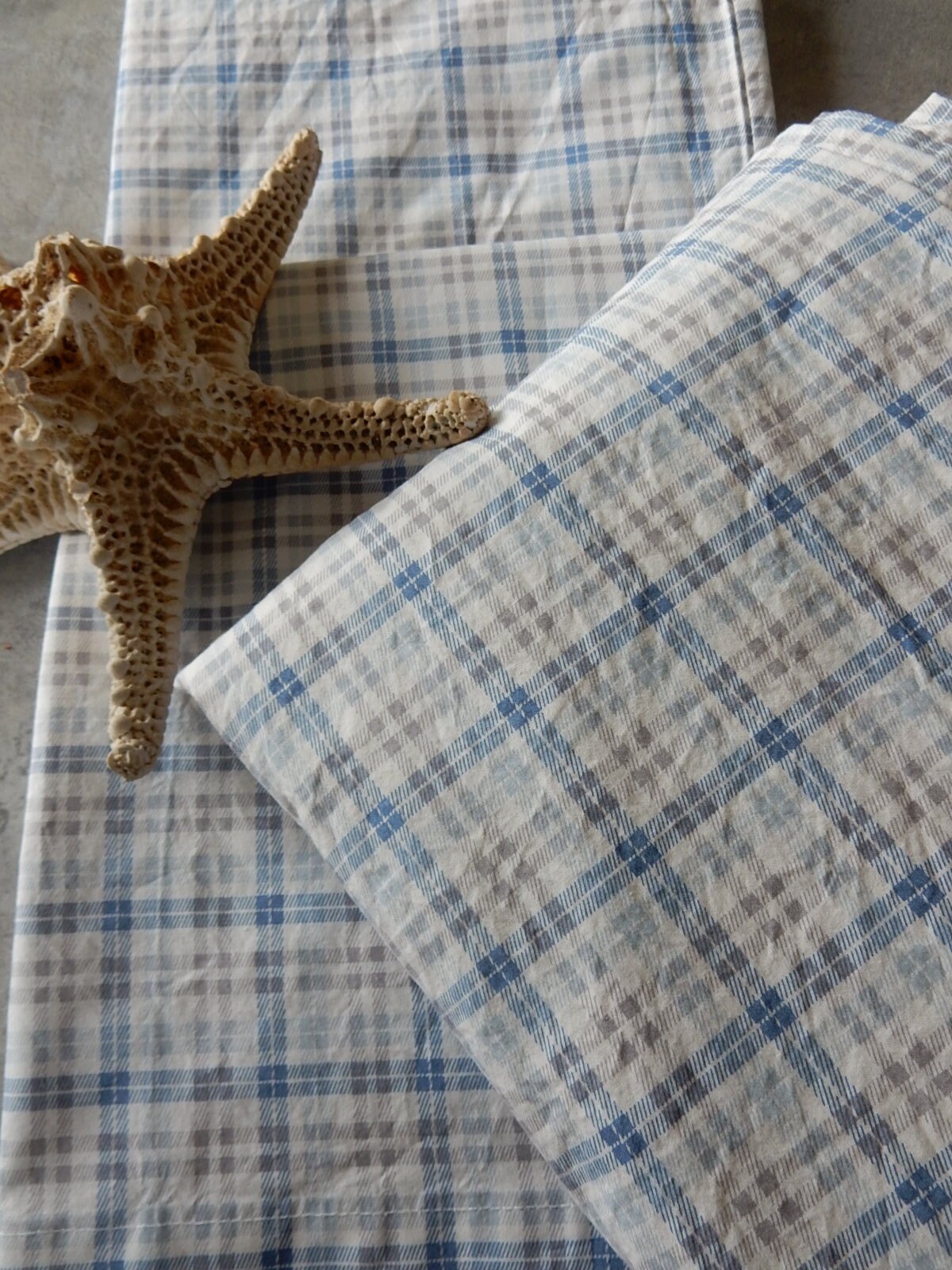 Vintage Set of Lauren for Ralph Lauren Pillowcases and Top Sheet