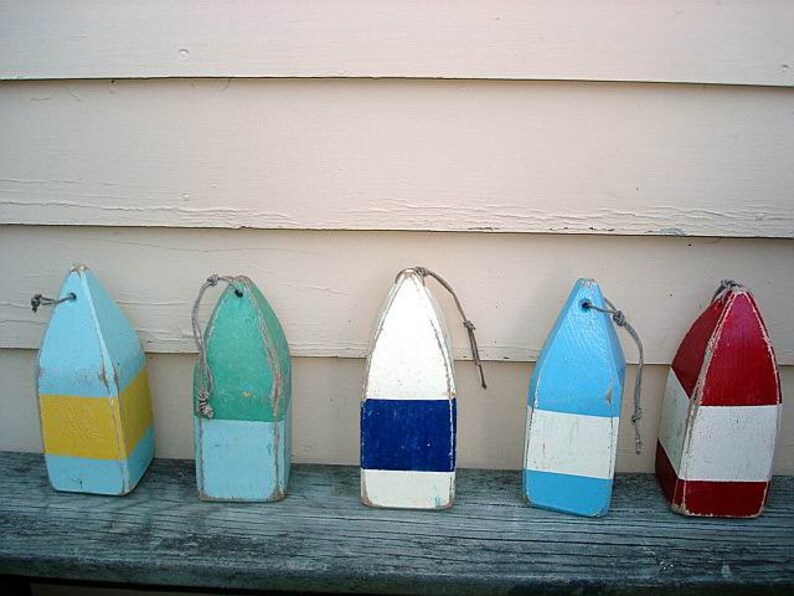 Vintage Style Wooden Lobster Buoy/ Custom Colors Available | Etsy
