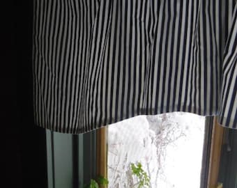 Valance de ventana náutica vintage en forma de algodón