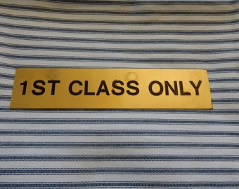 Vintage Brass Cruise Ship Sign