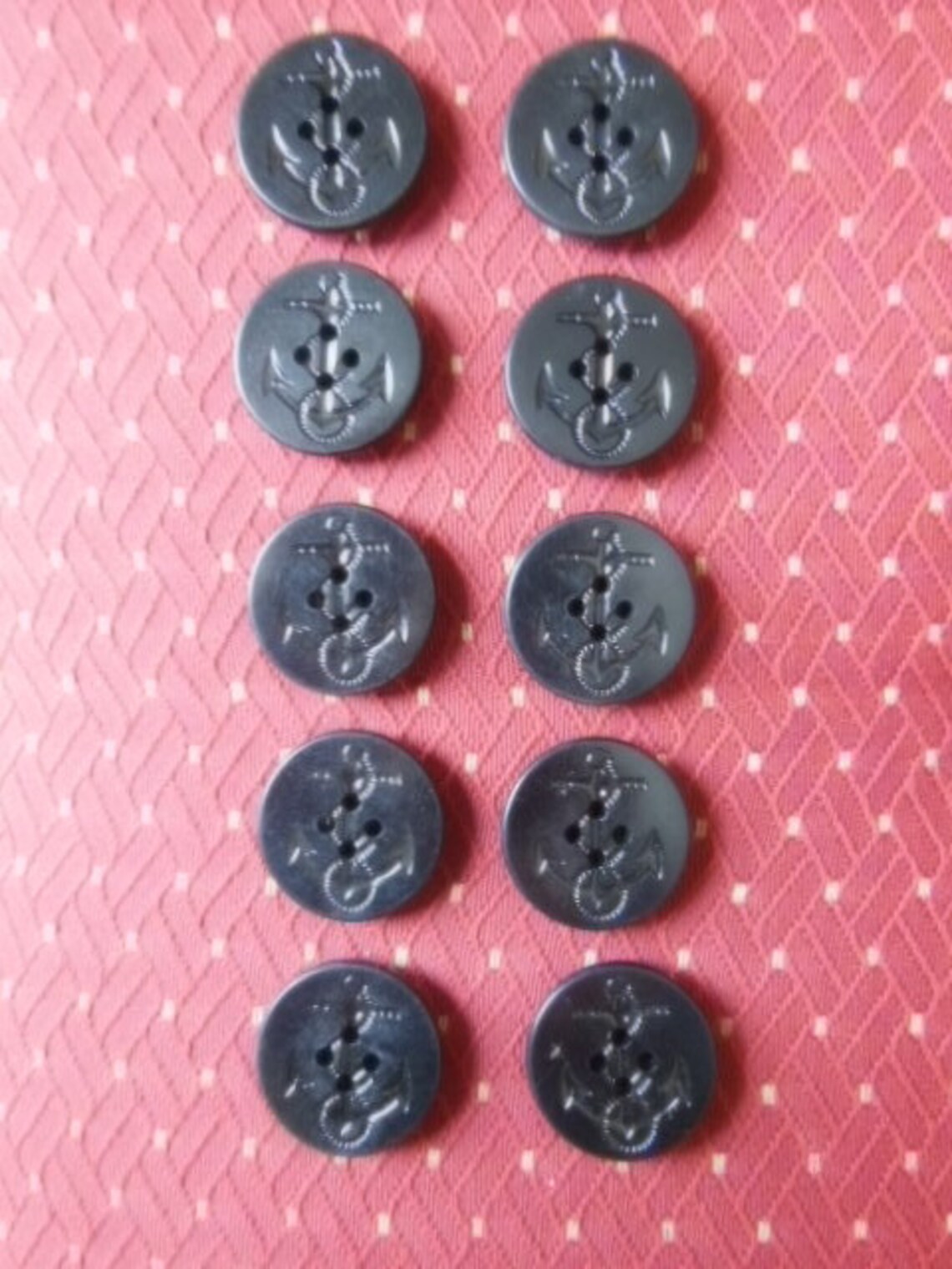 Vintage WWII Navy Pea Coat Button Set of 10 Pcs Etsy UK