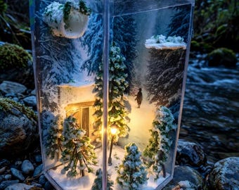 Narnia Themed Handmade Jumping Spider Enclosure | Decorative Spider Habitat | Triple Sealed Terrarium | Custom Spider Home | The Red Road