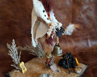 Keeper of the Sunlit Self | Intention Doll | Handmade Self Love Talisman | Spiritual Gift | Pagan Altar Decor