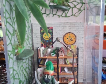 420 Themed Handmade Jumping Spider Enclosure | Decorative Spider Habitat | Triple Sealed Terrarium | Custom Spider Home | The Red Road