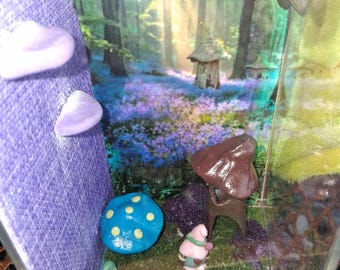 Gnome Themed Handmade Jumping Spider Enclosure | Decorative Spider Habitat | Triple Sealed Terrarium | Custom Spider Home | The Red Road