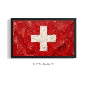Vintage Swiss Flag - Etsy