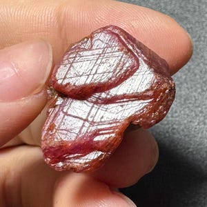 51.0ct Massive Natural Raw Pink Ruby Geometric Etched Crystal Corundum Specimen Luc Yen