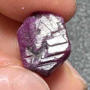 7.0ct Natural Raw Pink Ruby Blocky Etched Crystal Corundum Specimen Luc Yen
