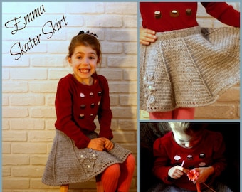 Emma Crochet Skater Skirt Pattern Only