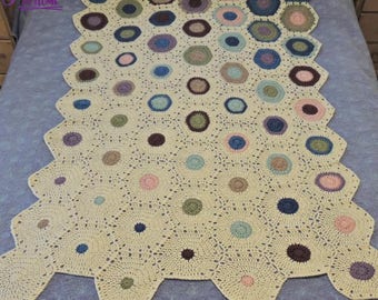 Hexagon Fade - Crochet Blanket PATTERN PDF ONLY