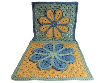 That 70s Square - Crochet PATTERN PDF ONLY - 12" afghan square