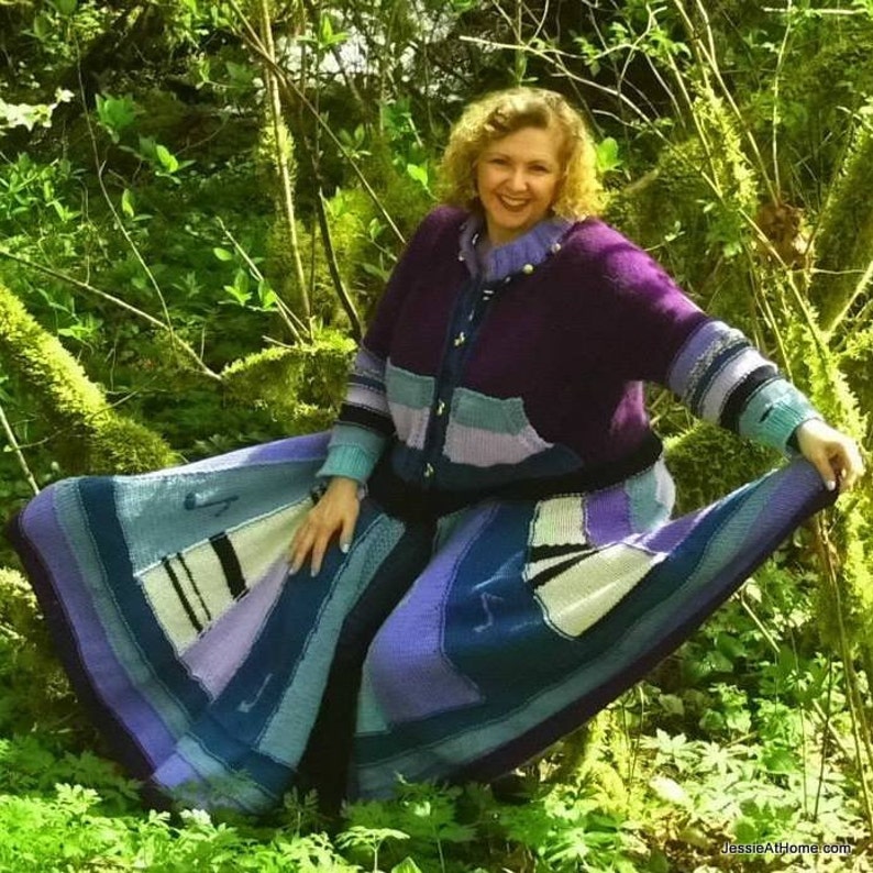 Knit Pattern: Katherine Adult Fairy Coat Pixie Coat XS5X PATTERN ONLY image 3