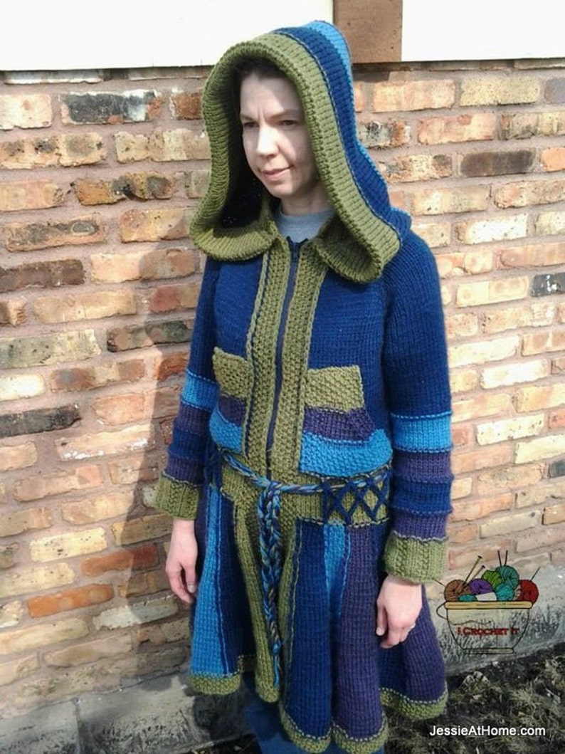 Knit Pattern: Katherine Adult Fairy Coat Pixie Coat XS5X PATTERN ONLY image 5