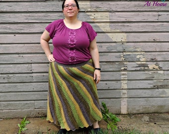 Off-Balance Skirt Crochet Pattern PDF PATTERN ONLY