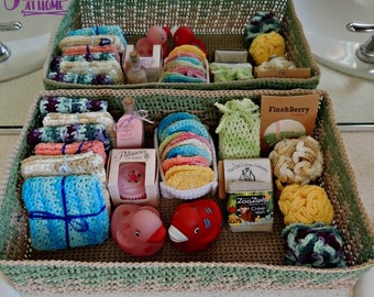 Spa Basket ~ Crochet PATTERN PDF ONLY