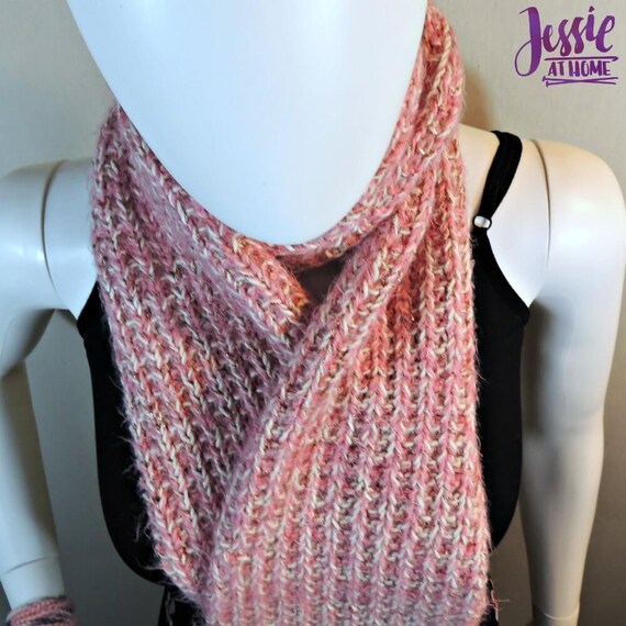 Broken Rib Scarf Knit Pattern Pdf Only Broken Rib Scarf Knit Pattern Pdf Only