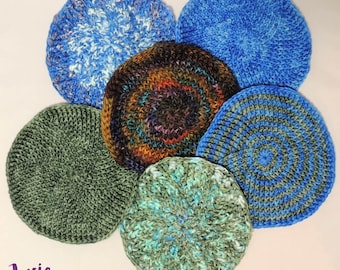 Six Post Yarmulke - Crochet Hat PATTERN PDF ONLY