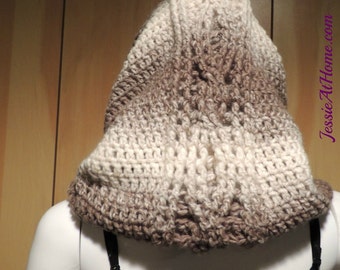 Hoodie Cowl ~ Crochet PATTERN PDF ONLY