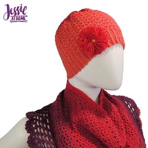 Cap-ulet - a cap (beanie) to go with your Juliette shawl - Crochet Hat PATTERN PDF ONLY