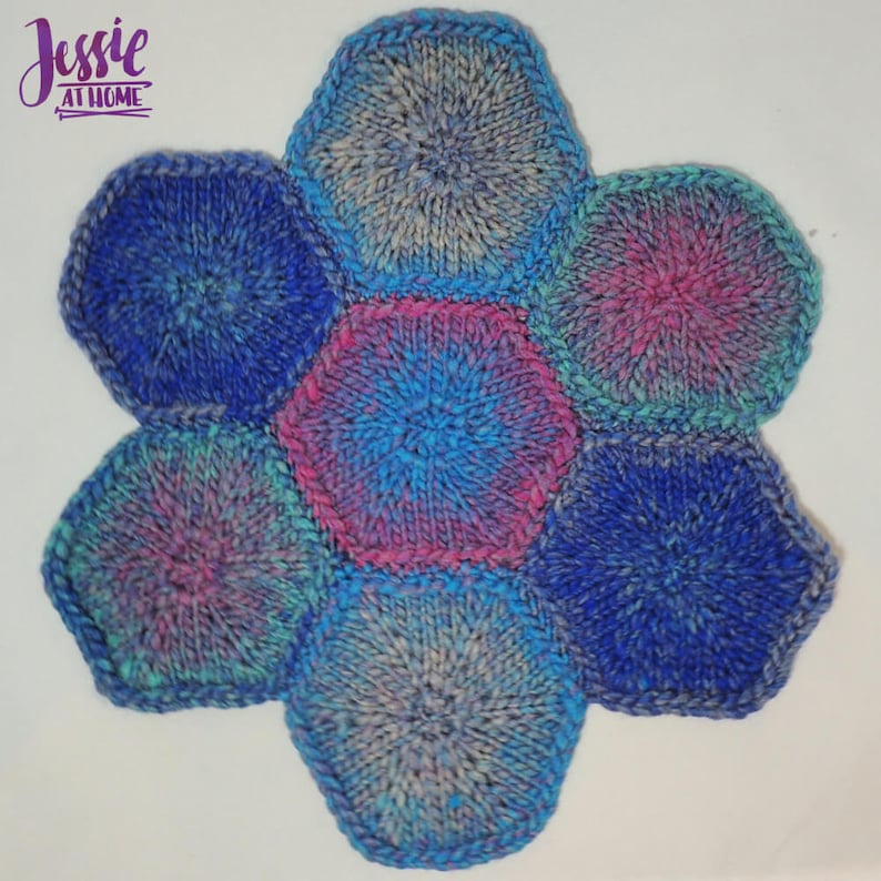 Hexagon Trivet Knit PATTERN PDF ONLY Etsy