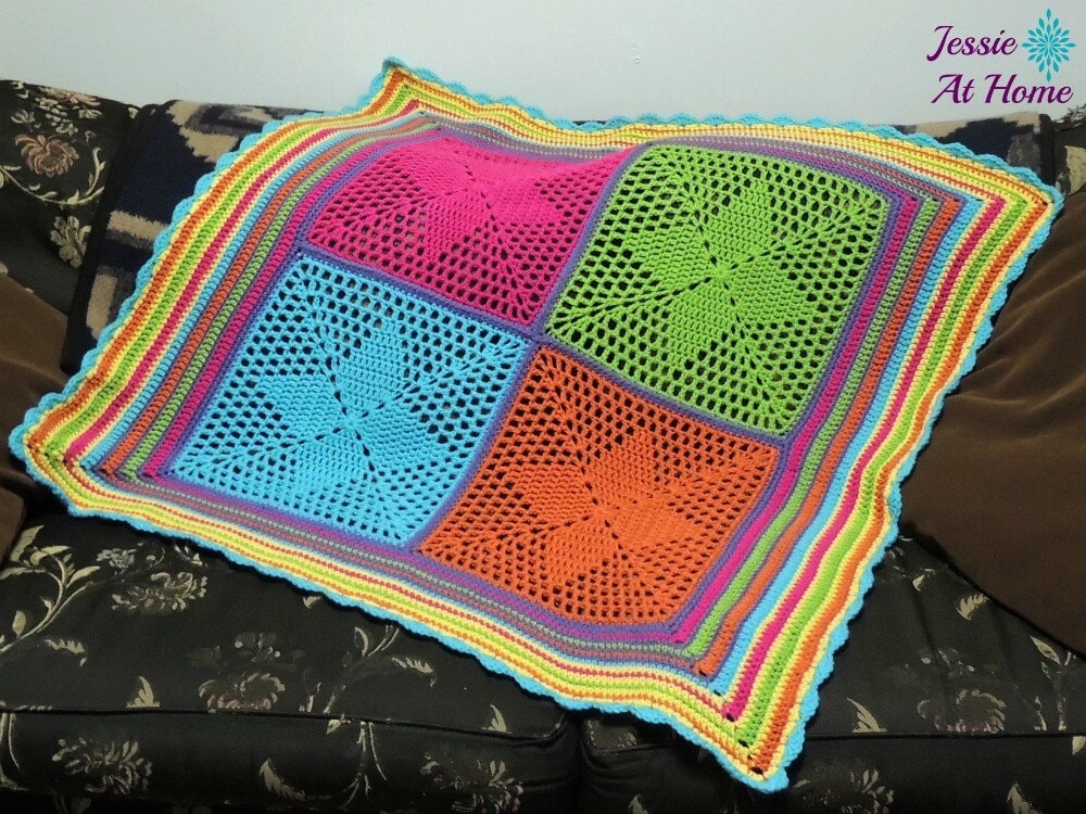 40 Fabulous Crochet Star Blankets and Patterns You Must Make 34 Four Points Star Blanket