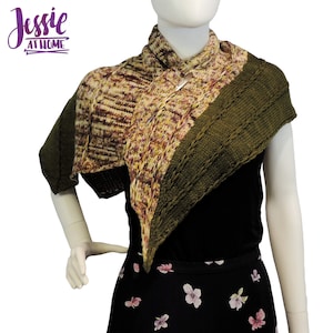 Dragon Tooth Wrap Knitting Pattern PDF - Intermediate DK Yarn Shawl / Wrap Pattern