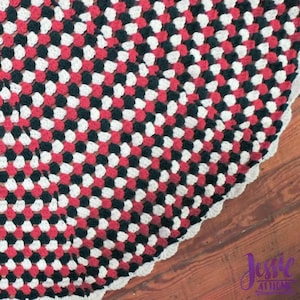 Granny Stripe Tree Skirt - Crochet PATTERN PDF ONLY