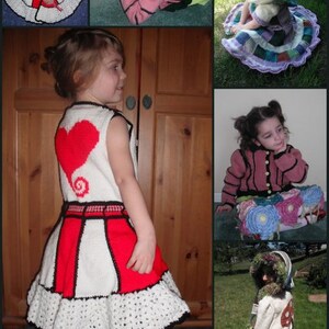 Kat a lovely faerie frock with many variations in child sizes 3-12 Pixie Coat PDF Knit PATTERN ONLY image 3