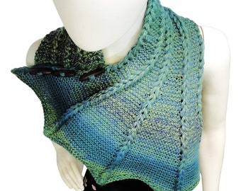 Dragon Wing Cowl -Jacob's Ladder Knit PATTERN PDF ONLY