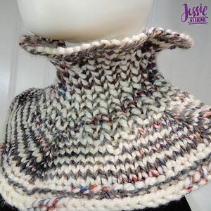 Claire's Cowl Knitting Pattern Easy Bulky Super Bulky Yarn PDF